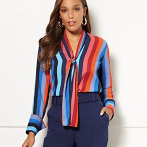 Marisa Striped Blouse by Eva Mendes